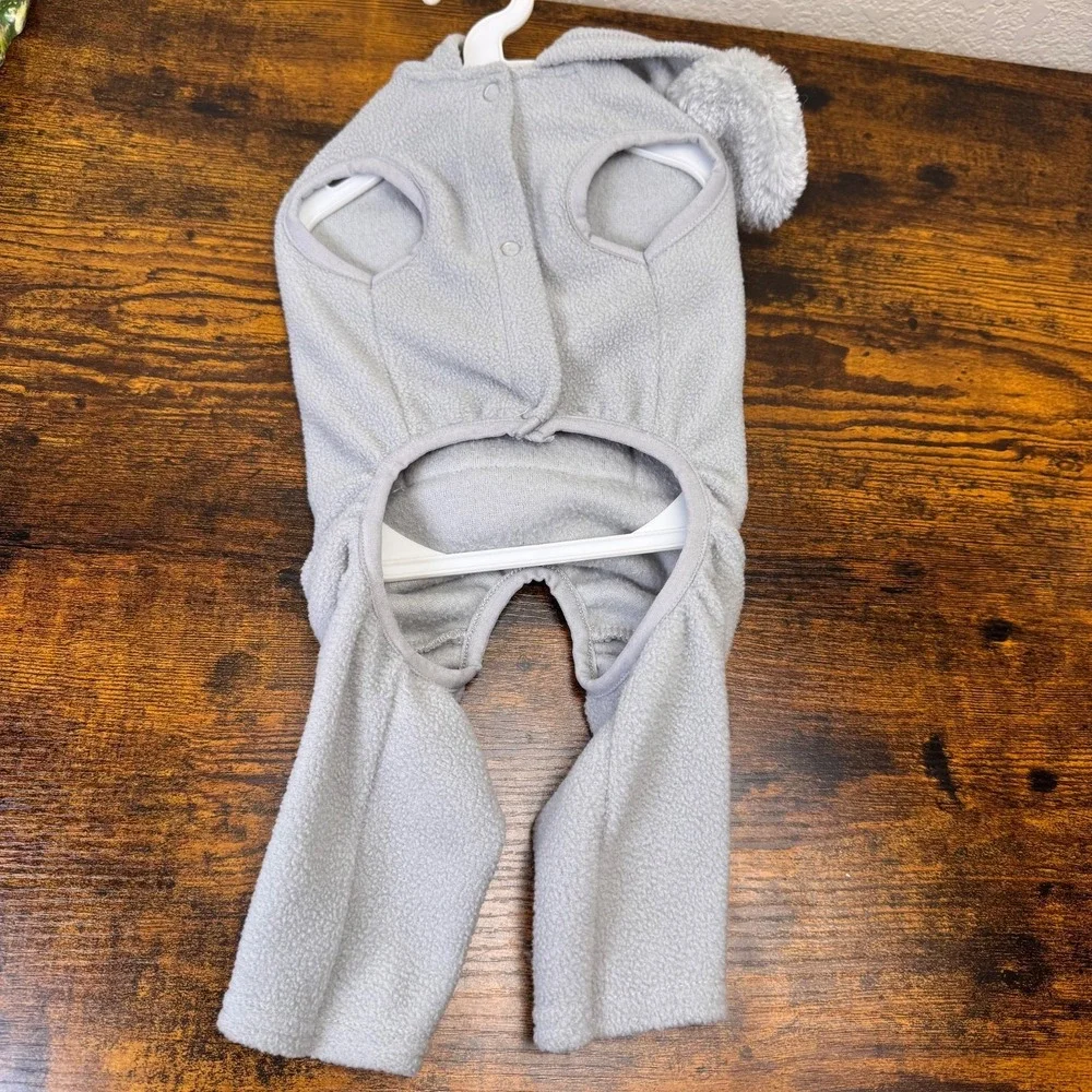 Top Paw Koala Dog Pajamas Size Small Gray Fleece Plush Ears Tail 2020